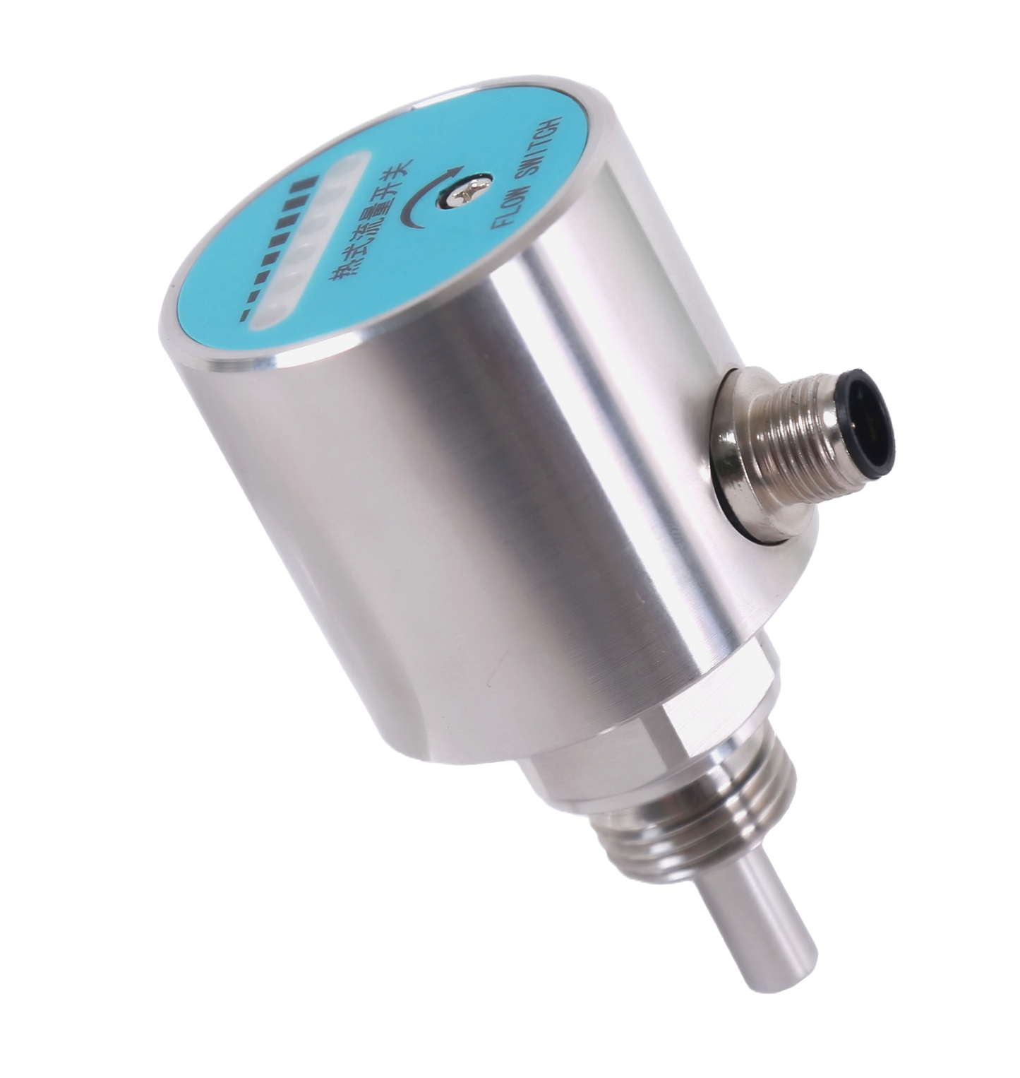 Stainless steel thermal flow switch with LED indicator – QLK400 by SV Tech Canada
