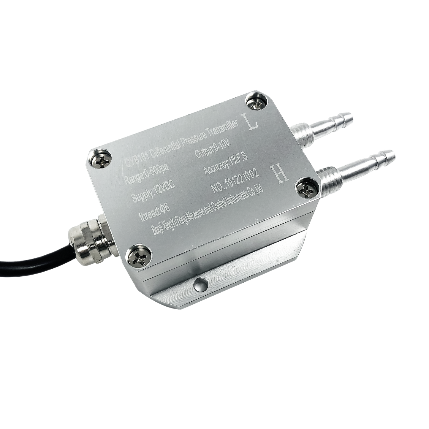 Transmetteur de pression différentielle QYB160 pour air et gaz