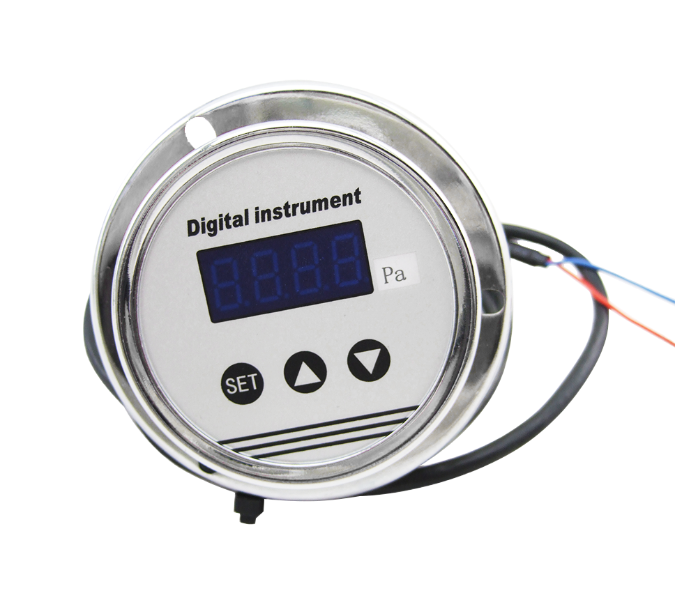 QDB130 Digital Pressure Gauge with LED Display – Front View