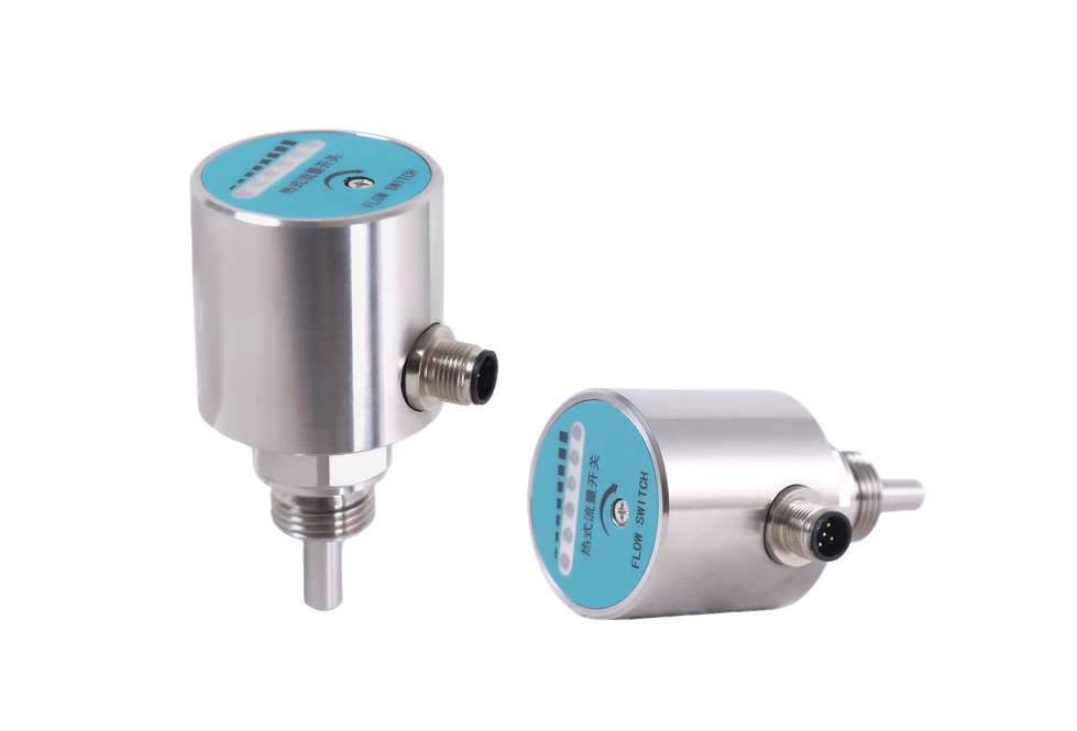 Stainless steel thermal flow switch with LED indicator – QLK400 by SV Tech Canada