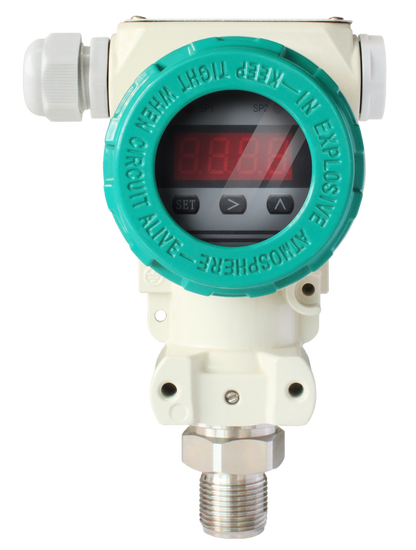 QYK100 intelligent pressure switch with LED display and relay output.
