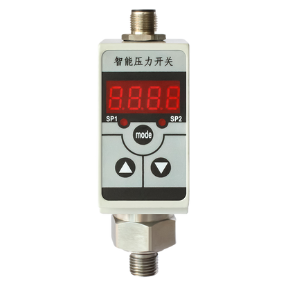QYK102 intelligent digital pressure switch with LED display and relay output.
